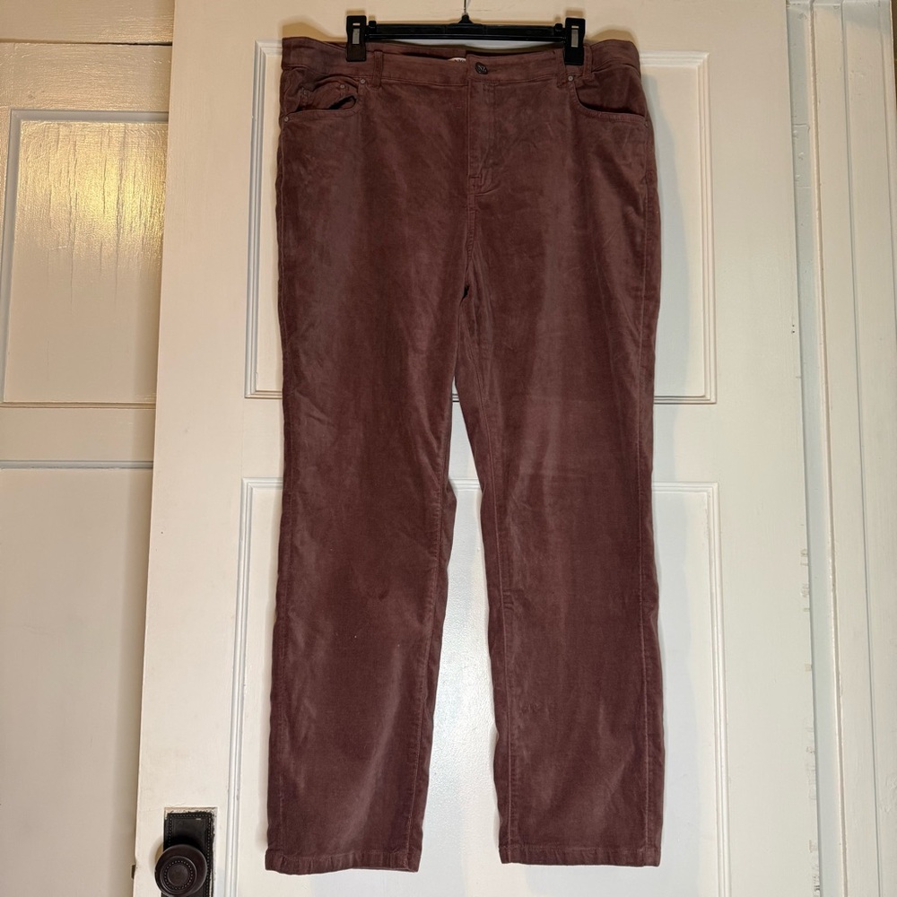 NIC+ZOE Women's Corduroy Pants in Rich Brown